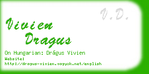 vivien dragus business card